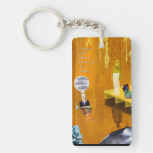 Songs for a Blind Fisherman Collage Notebook Keychain