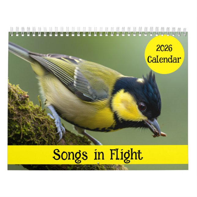 Songs in Flight: 2026 Bird Photography Calendar (Cover)