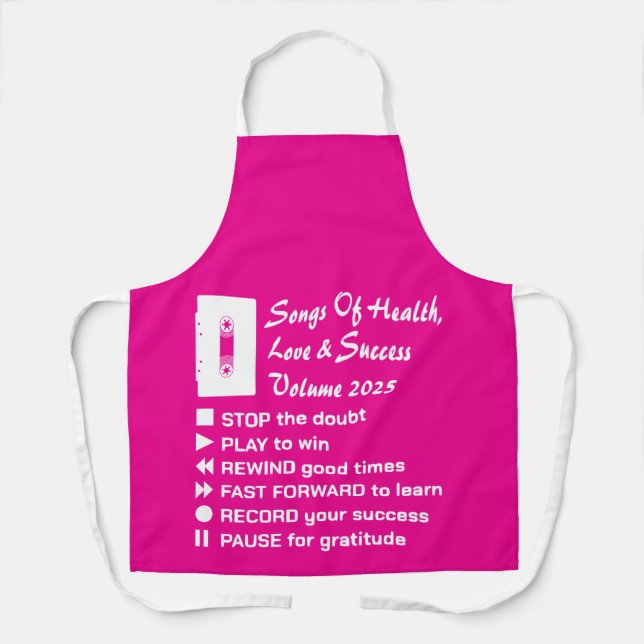 Songs Of Health, Love & Success 2025 Apron (Front)