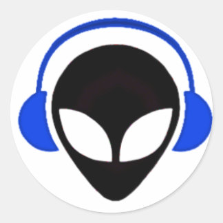 Sonic Alien Logo Classic Round Sticker
