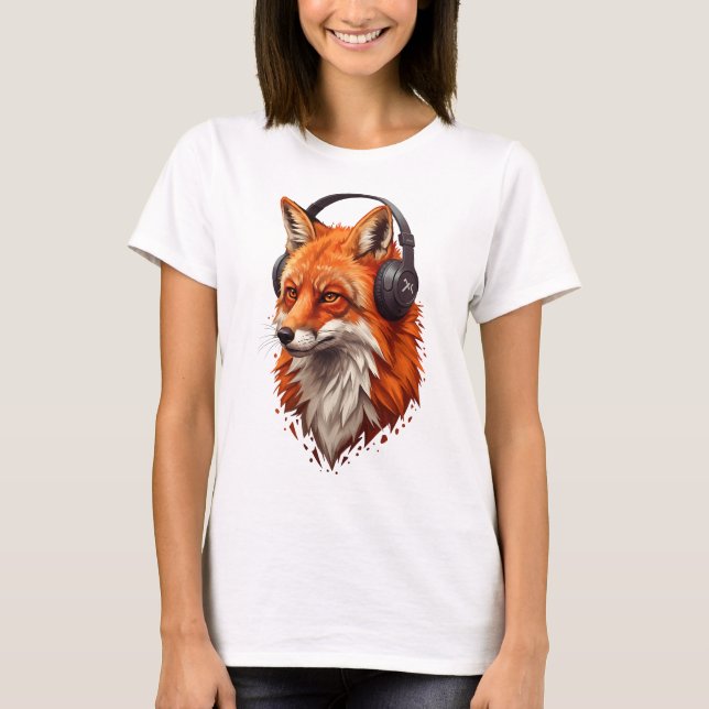 Sonic Flame – Abstract Fox in Motion T-Shirt (Front)