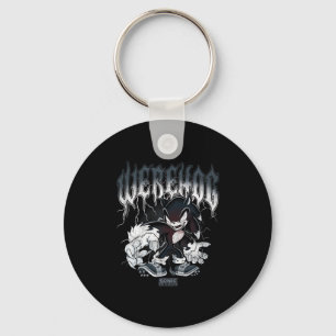 Sonic The Hedgehog Halloween Werehog Distressed St Keychain