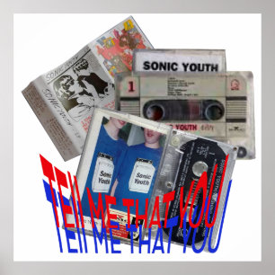 SONIC YOUTH CASSETTE TAPE cool art Poster