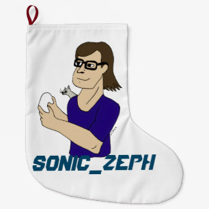 Sonic_Zeph Large Christmas Stocking