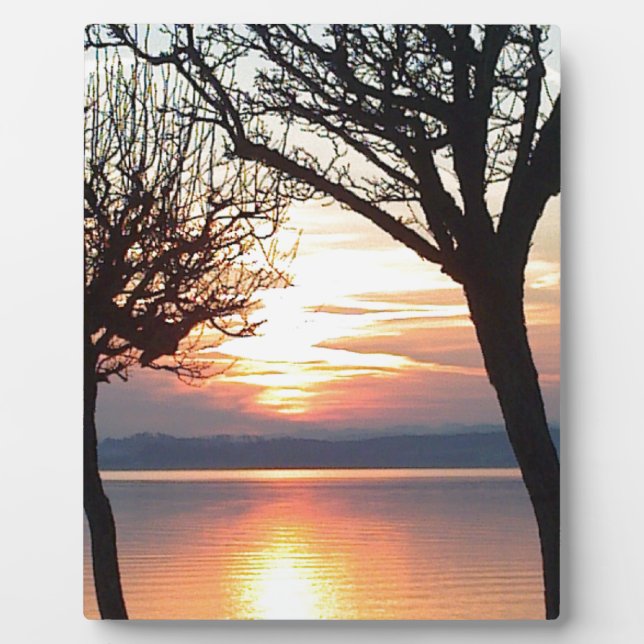 Sonnenuntergang am See Plaque (Front)