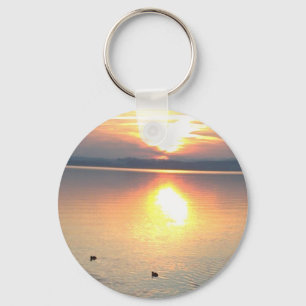 Sonnenuntergang am See, Schlüsselanhänger Keychain