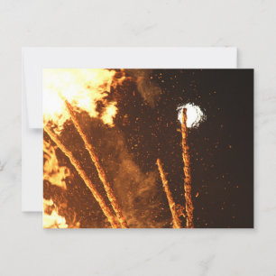 SONNENWENDFEUER IN STAUDEN BEI OBERNDORF POSTCARD