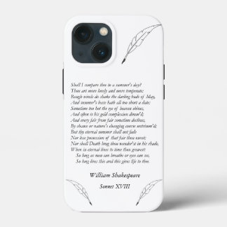 Sonnet # 18 by William Shakespeare iPhone 13 Mini Case