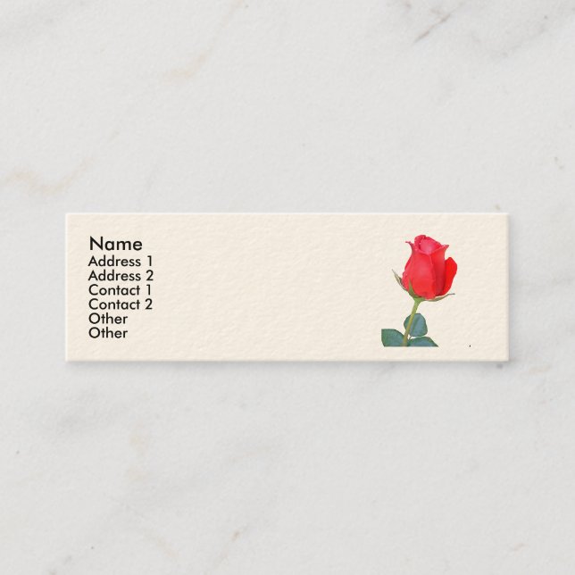 Sonnet # 18 by William Shakespeare Mini Business Card (Front)