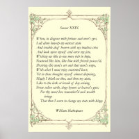Sonnet # 29 by William Shakespeare