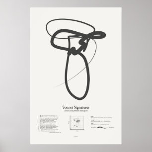 Sonnet Signatures: Sonnet 142 Poster
