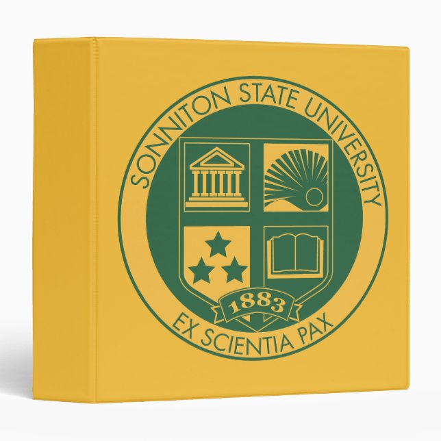Sonniton State University Seal - Colour Binder (Front/Spine)