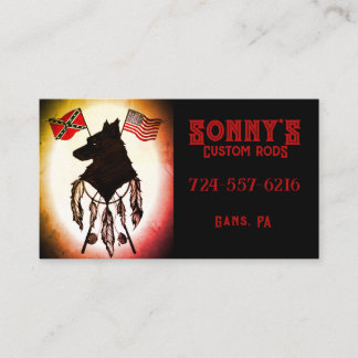 Sonny's Custom Rods Business Card
