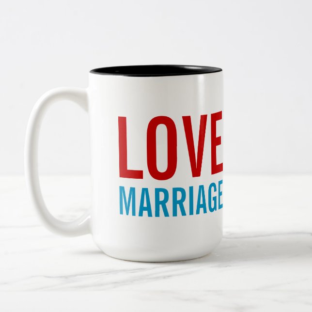 Sonogram Mug Surprise- Love Marriage Baby Carriage (Left)
