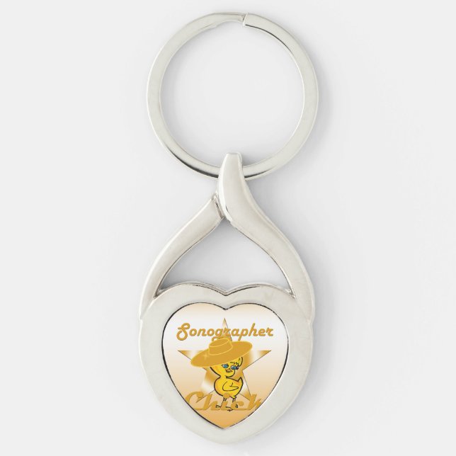 Sonographer Chick #10 Keychain (Front)