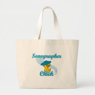 Sonographer Chick #3 Large Tote Bag
