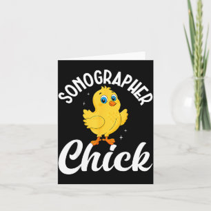 Sonographer chick - ultrasound tech sonography  card