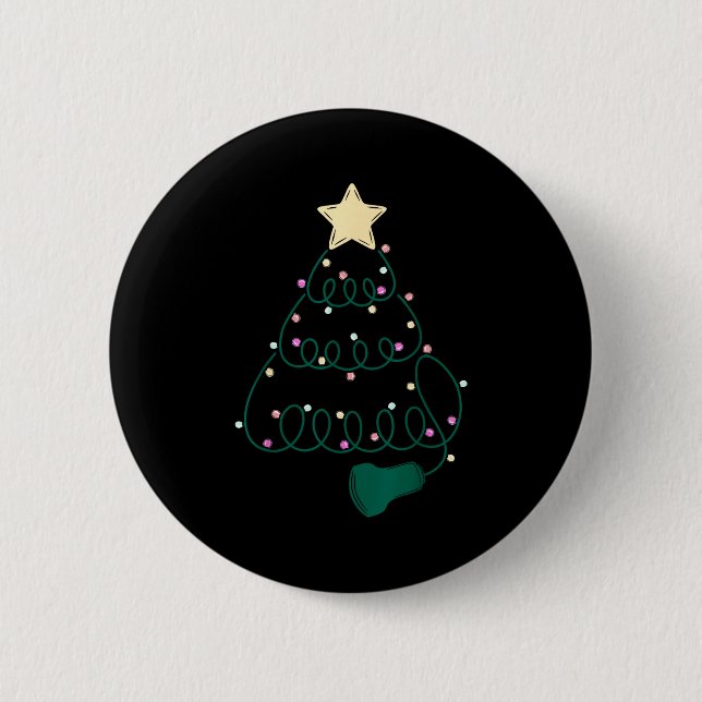 Sonographer Christmas Tree Ultrasound Mfm Sonograp 2 Inch Round Button (Front)