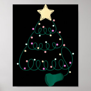 Sonographer Christmas Tree Ultrasound Mfm Sonograp Poster