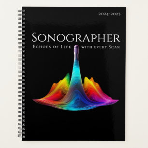 Sonographer-Colourful Ultrasound Waves Planner