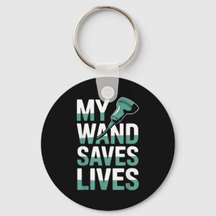 Sonographer medical ultrasound radiology keychain