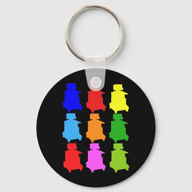 Sonographer Popart Gfits Keychain (Front)