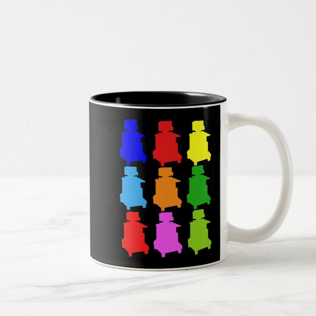 Sonographer Popart Gfits Two-Tone Coffee Mug (Right)