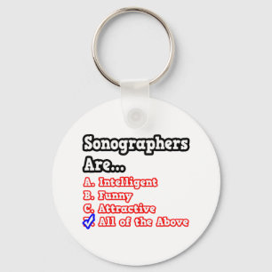 Sonographer Quiz...Joke Keychain