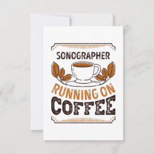 Sonographer running on Coffee Caffeine Gift Card