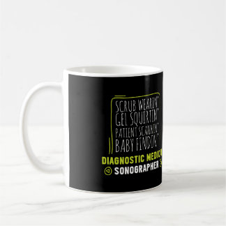 Sonographer Scrub Wearing Ultrasound Tech Gift Coffee Mug