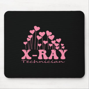 Sonographer Valentine Hearts Radiology Technician  Mouse Pad