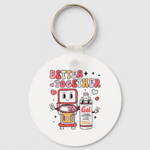 Sonographer Valentines Day Ultrasound Technologist Keychain