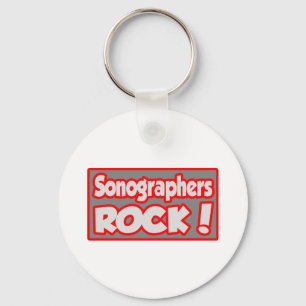 Sonographers Rock! Keychain