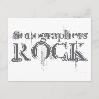 Sonographers Rock Postcard
