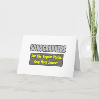Sonographers...Smarter Card