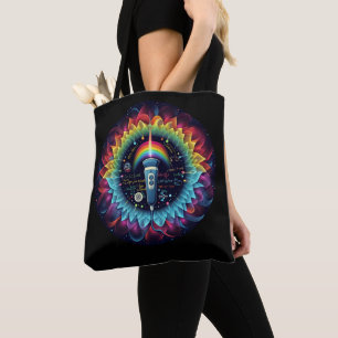 Sonography-Colourful Ultrasound Waves-Physics Tote Bag