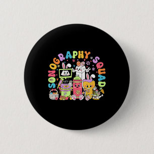 Sonography Squad Easter Ultrasound Tech Easter Son 2 Inch Round Button