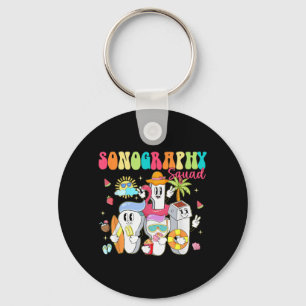 Sonography Squad Summer Vibe Float Ultrasound Tech Keychain