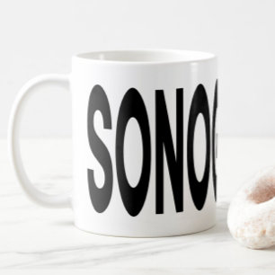 Sonography Typography Wraparound  Coffee Mug