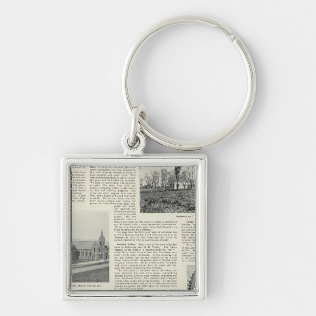 Sonoma, California Keychain (Front)