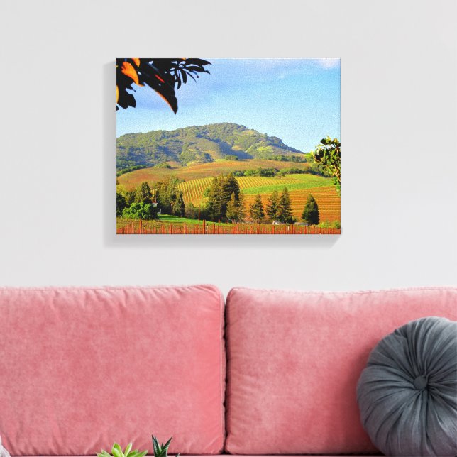 Sonoma County CA Vineyards,  Canvas Print (Insitu(LivingRoom))