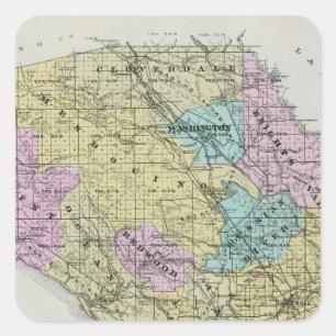 Sonoma County, California 18 Square Sticker