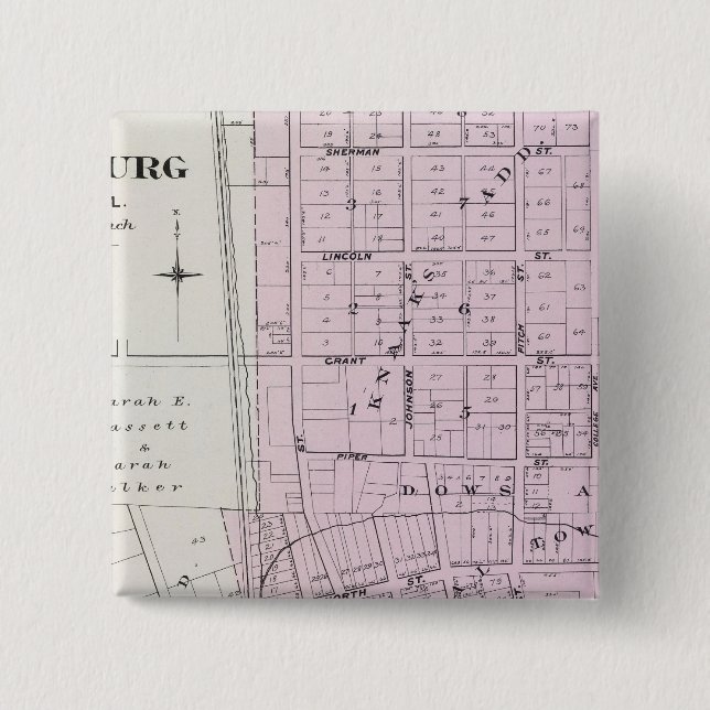 Sonoma County, California 22 2 Inch Square Button (Front)