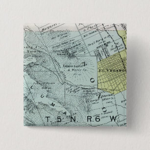 Sonoma County, California 26 2 Inch Square Button