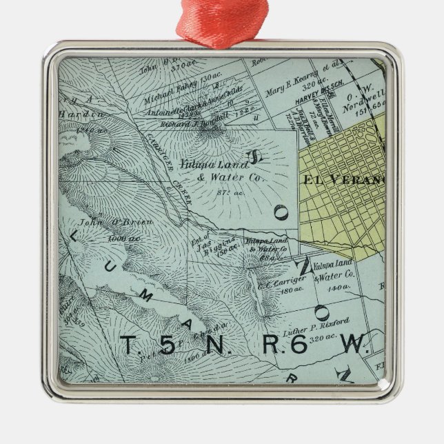 Sonoma County, California 26 Metal Ornament (Front)