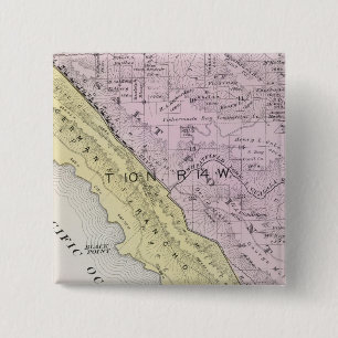 Sonoma County, California 34 2 Inch Square Button