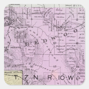 Sonoma County, California 8 Square Sticker