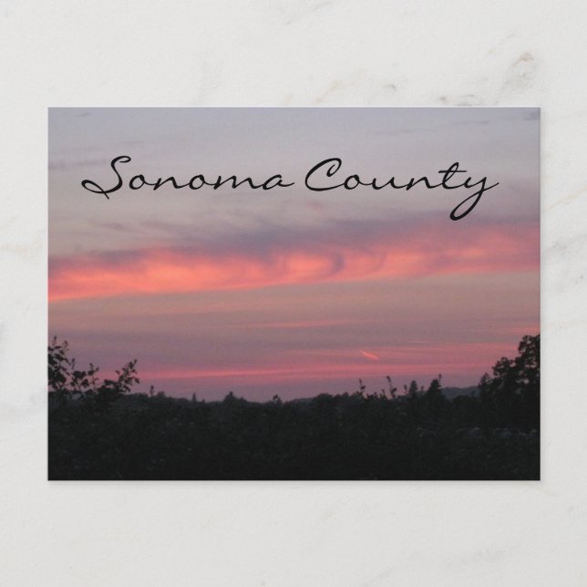 Sonoma County Sunset 2 Postcard (Front)