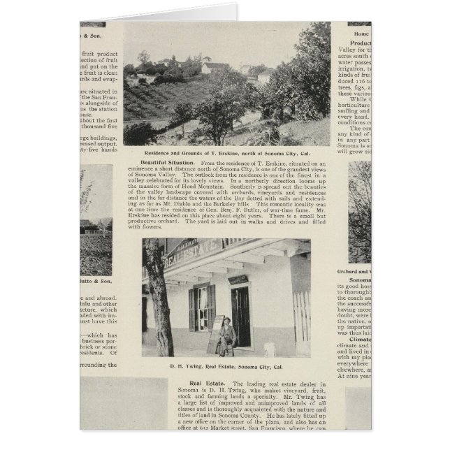 Sonoma Farms, California (Front)