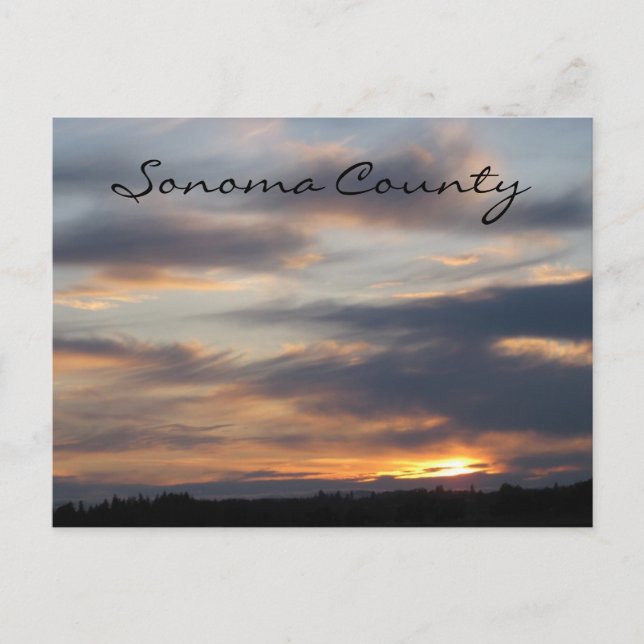 Sonoma Sunset Postcard (Front)